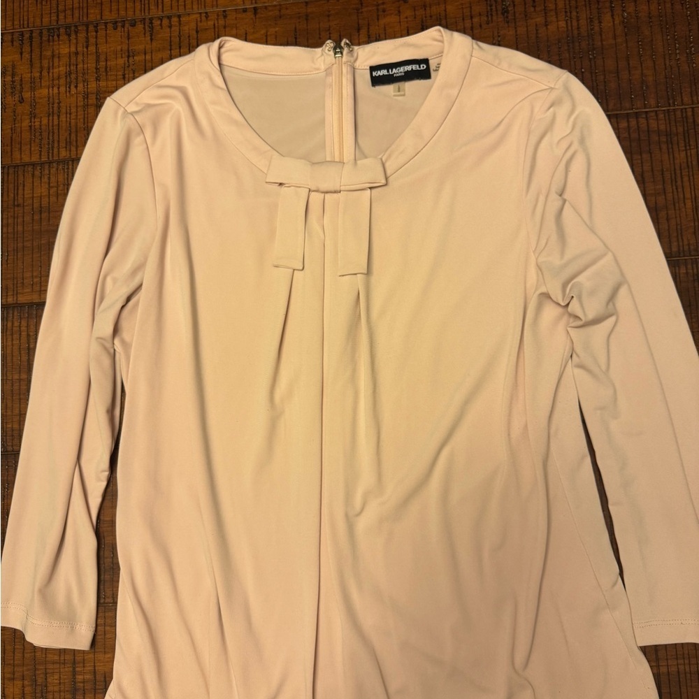 Karl Lagerfeld Women's Blush Blouse - Picture 2 of 5